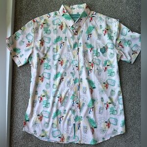 Park Candy/Candy Floss Tiki Room inspired tiki shirt - size XL